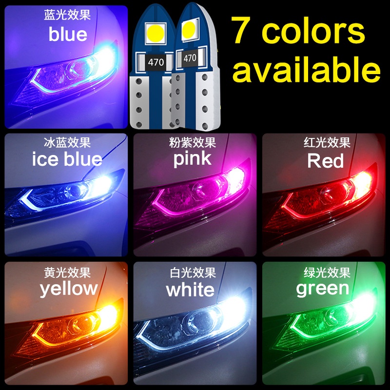 Bóng Đèn LED T10 W5W 194 Chipets Cho Xe Hơi