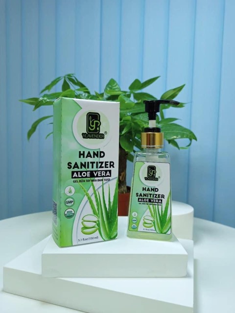 GEL RỬA TAY DIỆT KHUẨN DƯỠNG ẨM  NHA ĐAM TƯƠI 2 TRONG 1 YLAVENDER