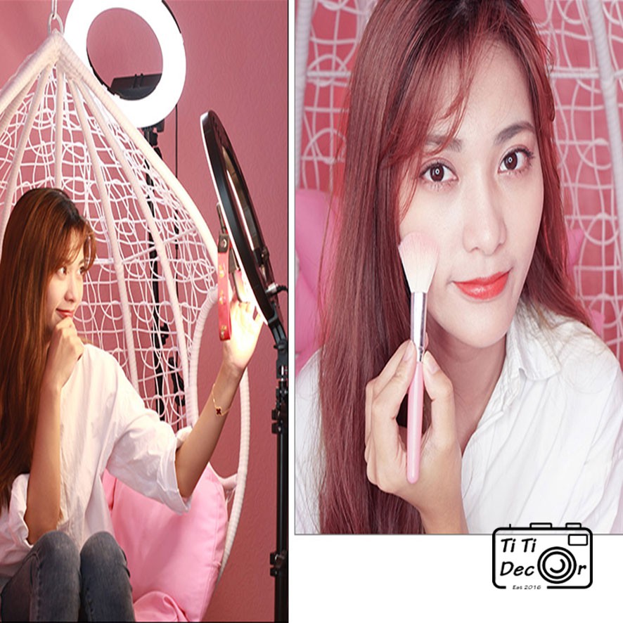 Đèn Led Ring - Chuyên trợ sáng livestream, chụp ảnh blogger, Tik tok, video hướng dẫn trang điểm - TiTi Decor