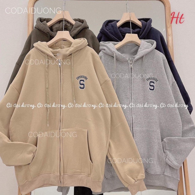 Áo khoá nỉ chữ S HT11