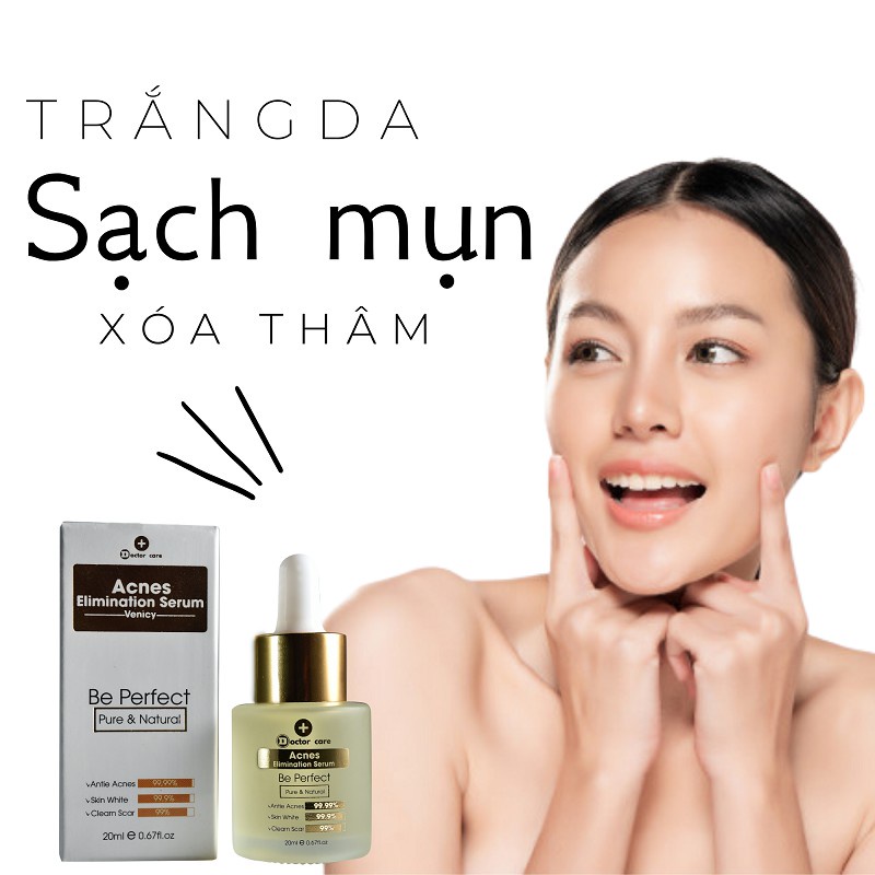 Serum TRI MUN TRANG DA  DOCTOR CARE  Serum tri mun ẩn , mụn đầu đen , mụn thâm , mụn bọc cho da dầu