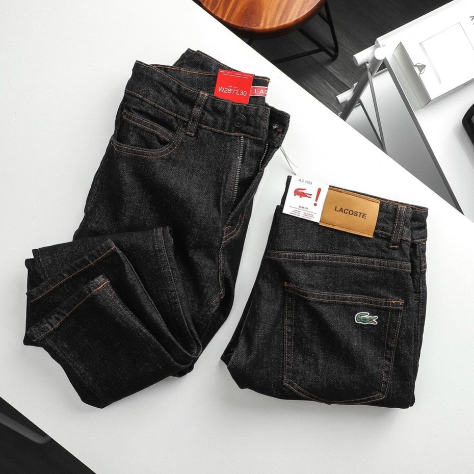 Quần jeans nam trơn cá sấu thời trang, chất jeans dày co giãn, bền màu, chuẩn form, phong cách cá tính năng động