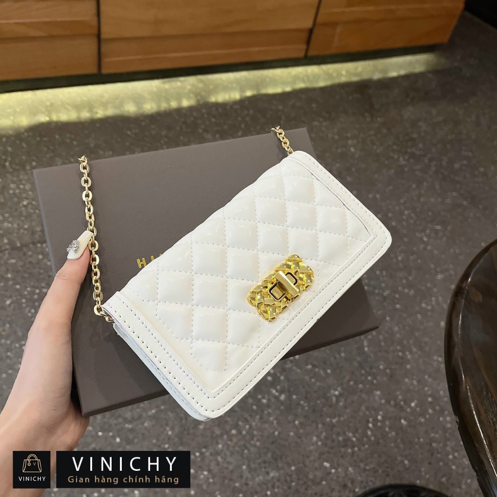 Túi xách nữ đeo chéo, đeo vai, túi đi chơi, đi học VINICHY, da đẹp, thời trang cao cấp size 19cm HA186