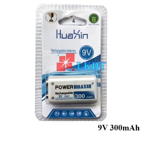 LKDT Pin sạc vuông 9V 300mAh