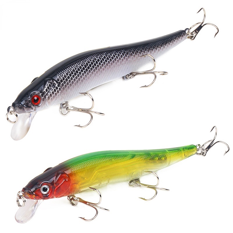 1 mồi câu cá giả 3D 11.5cm 15g bằng nhựa cứng