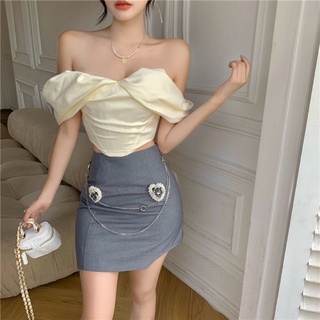 Áo corset trễ vai ( có ảnh thật ở cuối )