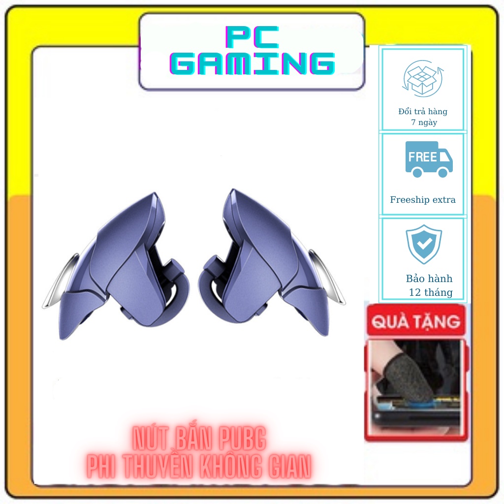 Bộ 2 nút cơ phi thuyền không gian chơi game PUBG, Free Fire, game bắn súng trên điện thoại