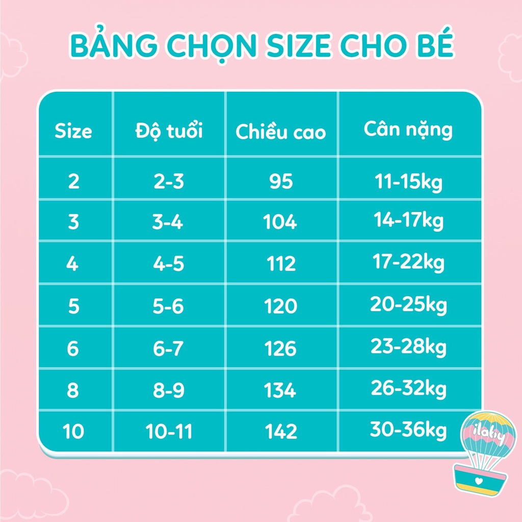 Váy trung thu cổ yếm bé gái ILABY in ngực tay cánh tiên chất liệu tơ lụa mềm mại cho bé 10-35kg [10IG1233H2FT]