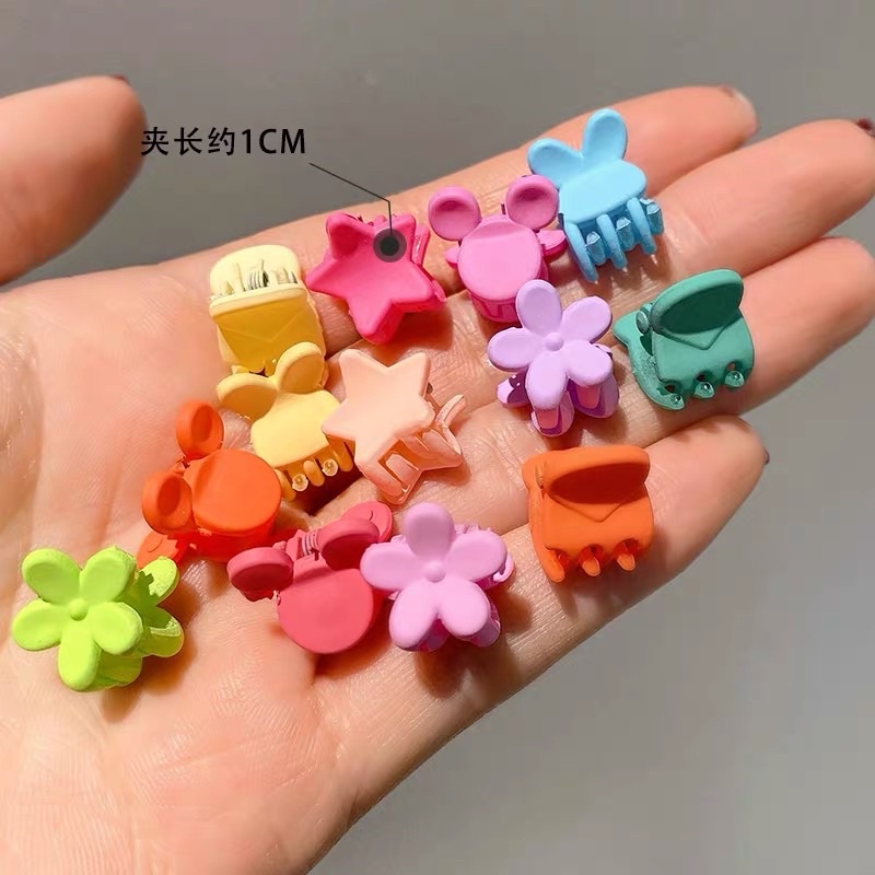 Set 50 Kẹp Tóc Càng Cua Mini Nhiều Màu Cho Bé Gái