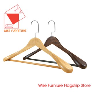 Bộ 5 Móc Treo Áo Vest Bằng Gỗ vàng LUXURY, Móc Bộ Treo Quần Áo, Móc Vắt Quần