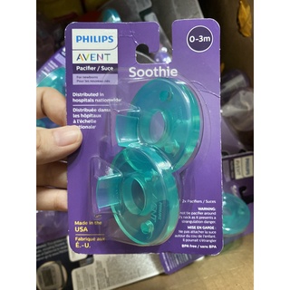 Ti ngậm Philips Avent Soothie siêu mềm cho bé 0-3m