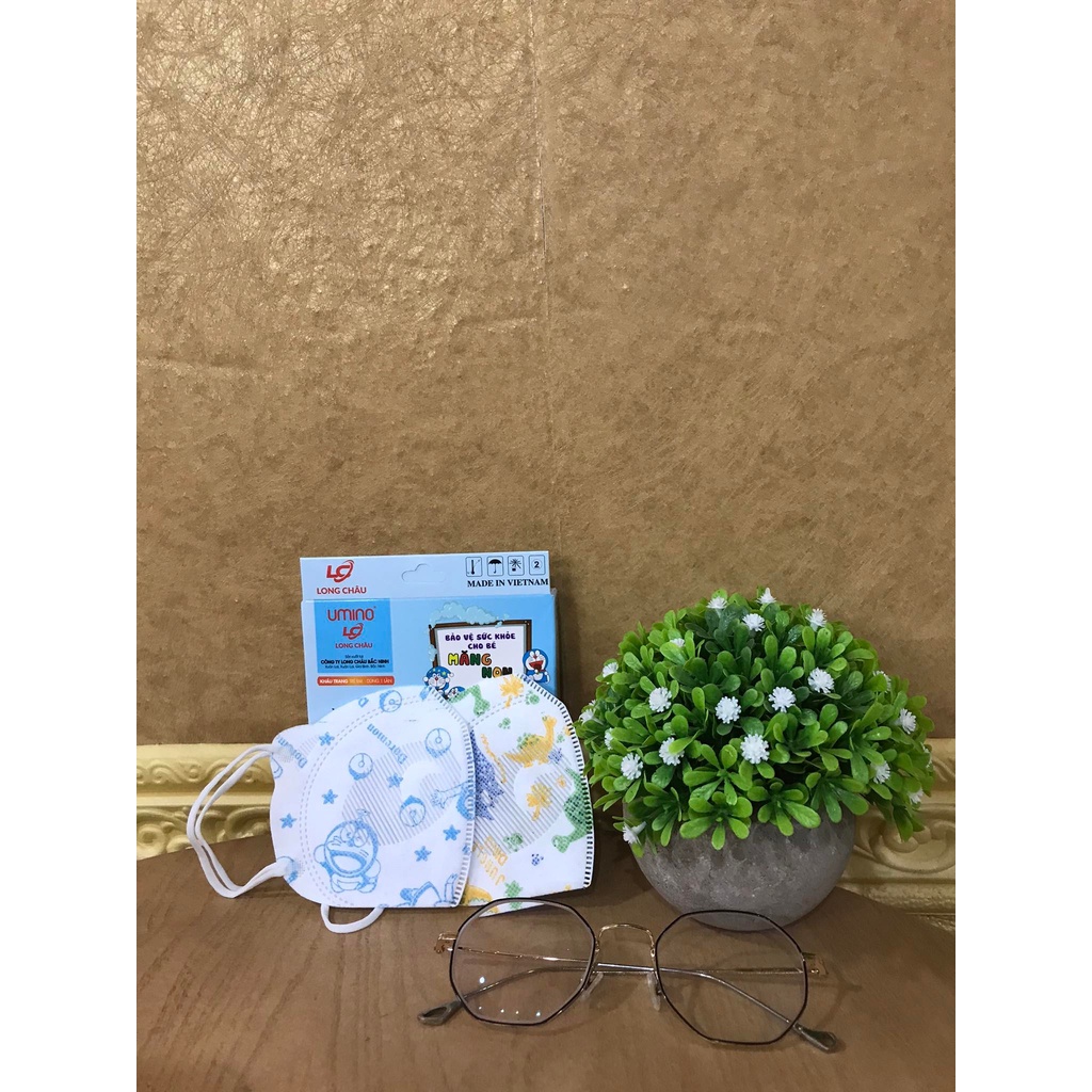 Khẩu trang gấu Umino trẻ em kháng khuẩn cute mềm mịn