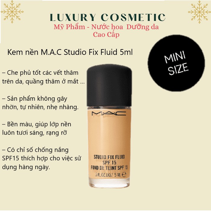 Kem Nền M.A.C Studio Fix Fluid 5Ml