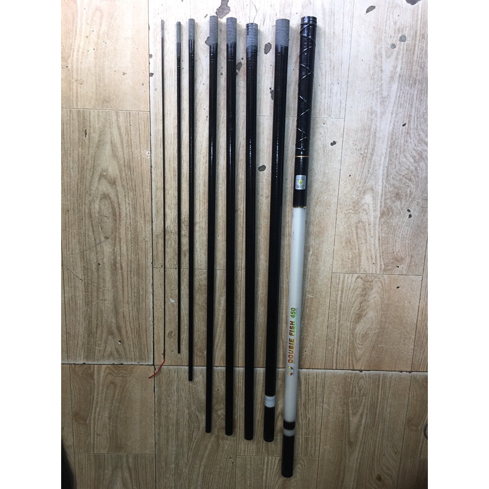 Cần Câu Tay cacbon Double Fish. Cần câu cá trắng,Cần câu đài chính hãng