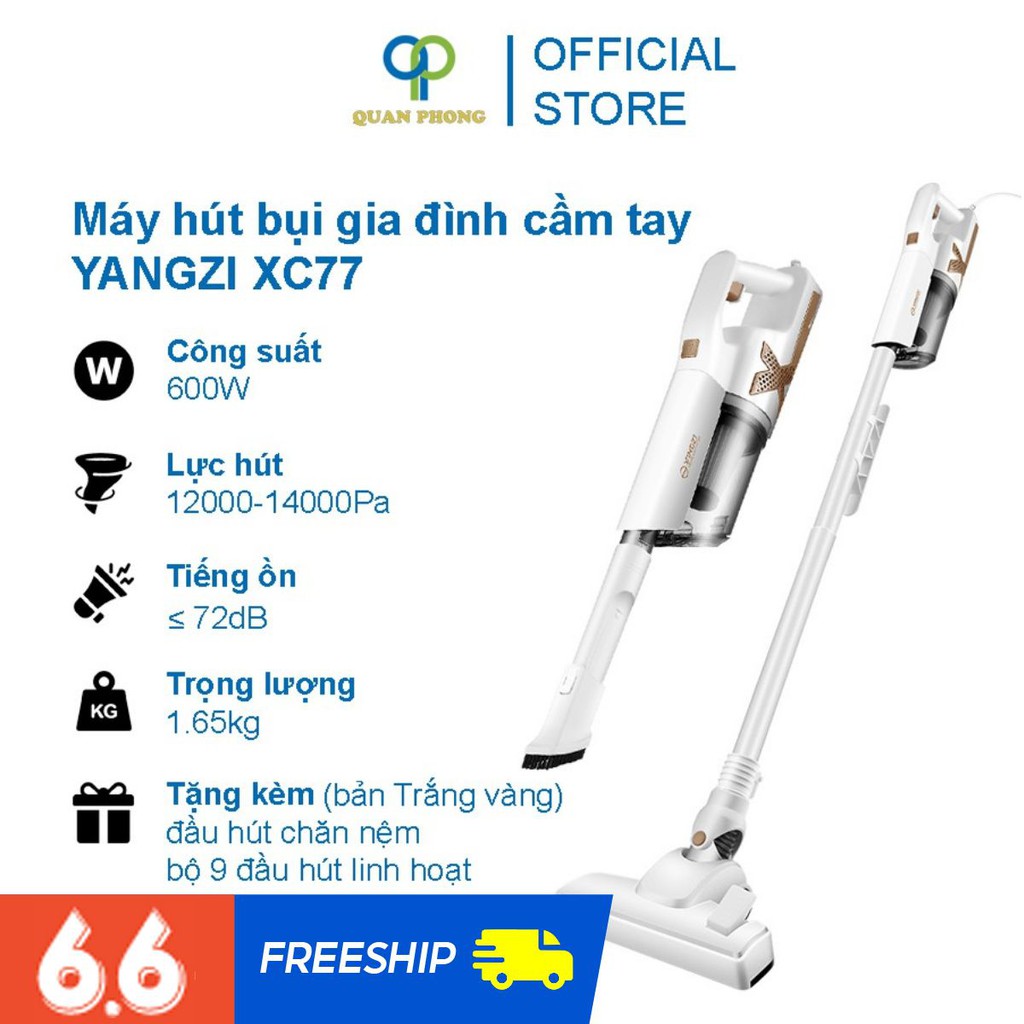 Máy Hút Bụi Gia Đình Cầm Tay YANGZI Lực Hút Siêu Mạnh 12000Pa-14000Pa
