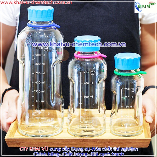 [HÀNG ĐỨC] Chai thủy tinh YOUTILITY 1000ml trung tính an toàn, chịu nhiệt đựng thực phẩm, nước uống