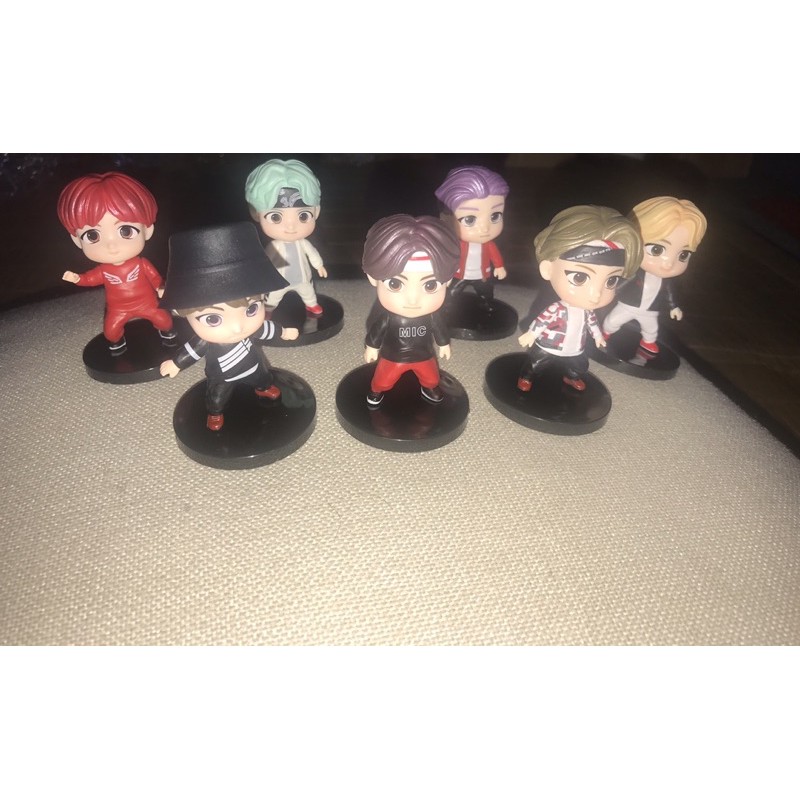 Set mô hình tượng chibi BTS figure unoff set 7 bé