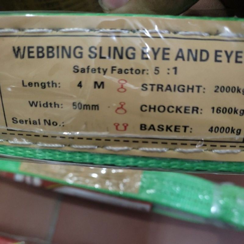 cáp vải cẩu hàng dài 4m chịu tải 2 tấn