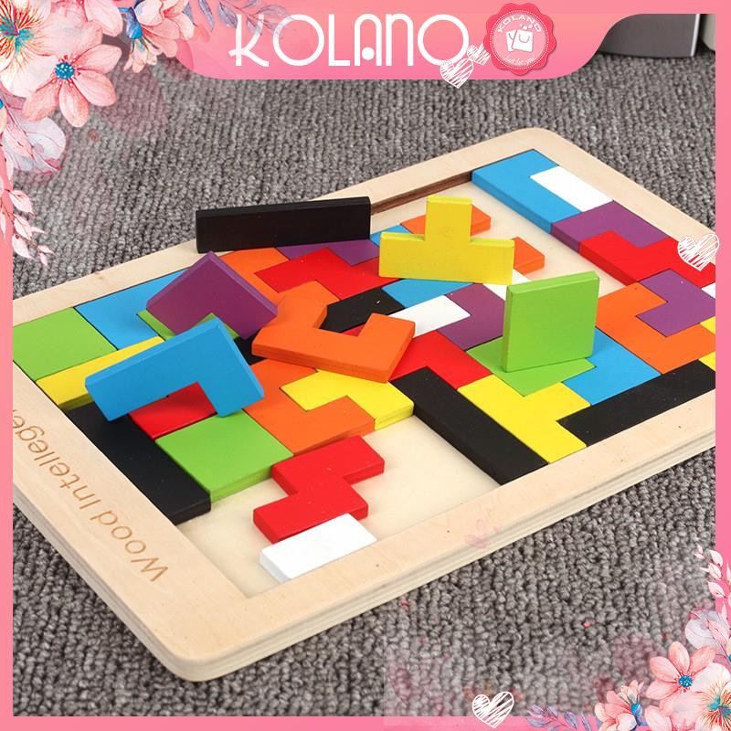 Đồ Chơi Xếp Hình Gỗ KOLANO Đồ Chơi Giáo Dục Trí Uẩn Tangram Nga Phát Triển Tư Duy Thông Minh TE-001212