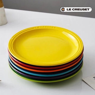 Đĩa gốm sứ tròn Le Creuset cao cấp size 18cm, 23cm, dùng decor trang trí bàn ăn
