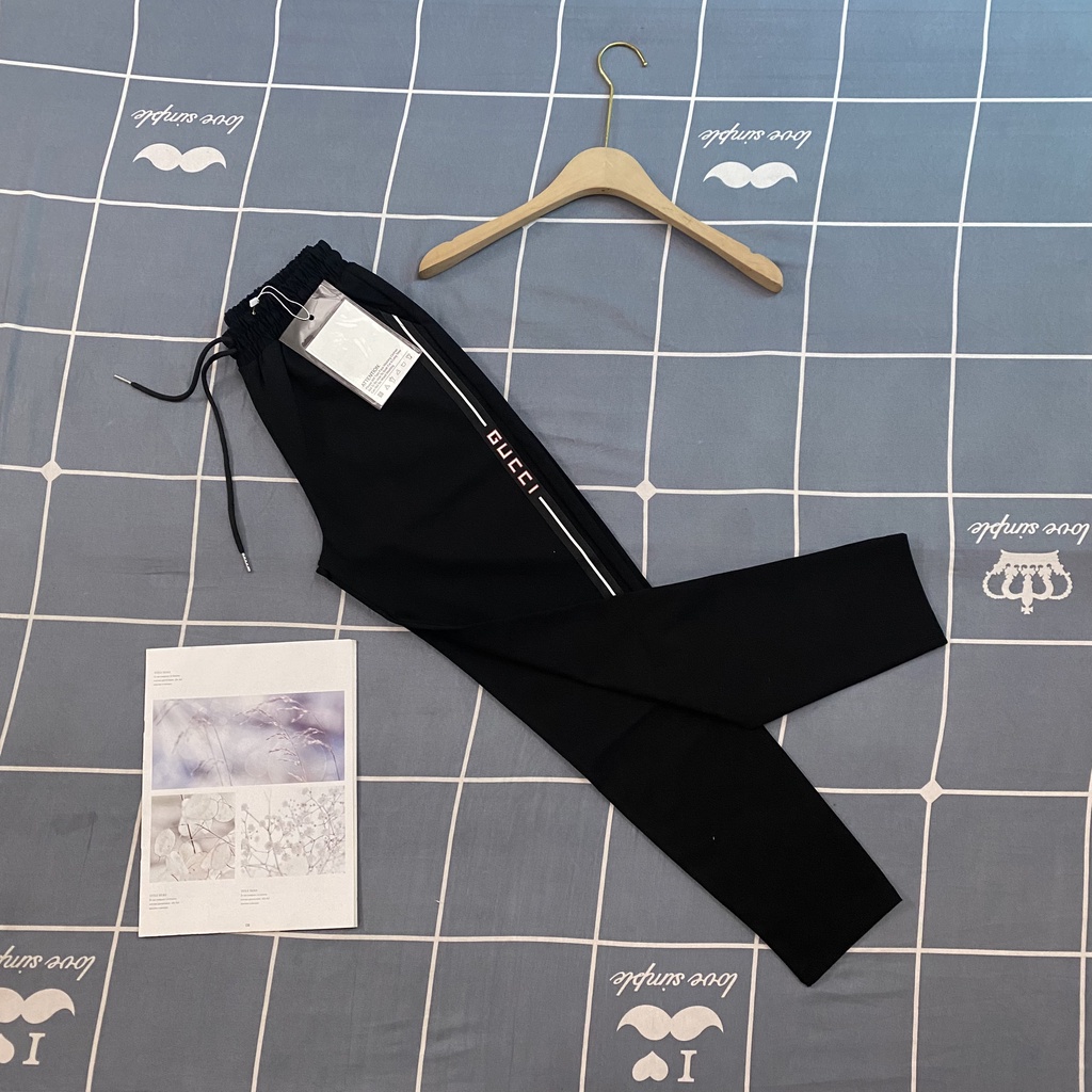 Quần baggy viền chữ chất umi Hàn cao cấp-WomanF