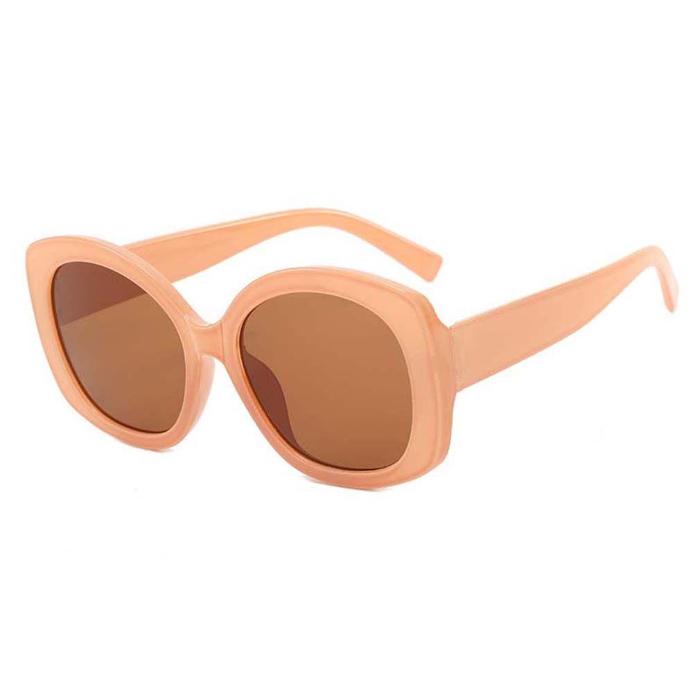 Kính Râm Tròng Tròn Chống Tia UV400 Màu Đen Thương Hiệu WMES15H Họa Tiết Da Báo Sang Trọng Phong Cách Hàn Quốc