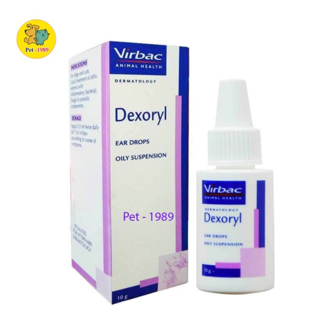 Virbac Dexoryl 10g dung dịch viêm tai cho chó mèo Pet-1989