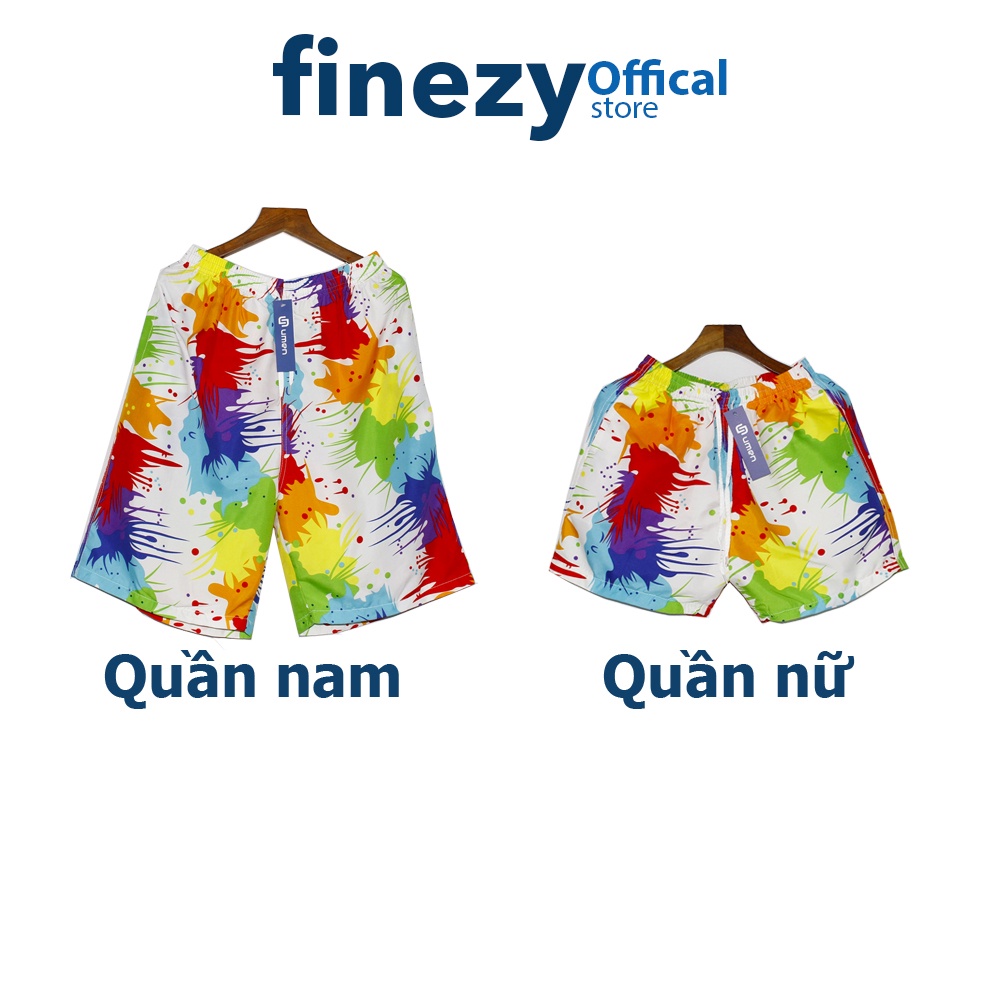 Quần hoa đi biển, chụp kỉ yếu nam nữ FREE SIZE Finezy