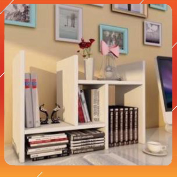 Kệ Sách mini, Giá Để Sách, Để Tài Liệu Văn Phòng Trên Bàn Làm Việc Bằng Gỗ Ép, Trang Trí Bàn Làm Việ