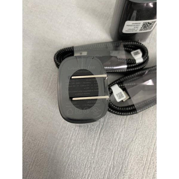 Bộ sạc nhanh Tubor Power chính hãng Motozola 18w - Sạc nhanh gấp 3 lần - Dây cáp dù 1m