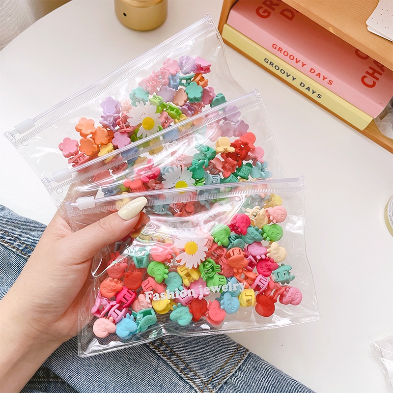 Set 50 Kẹp Tóc Mini Phong Cách Hàn Quốc Thời Trang Xinh Xắn Cho Bé Gái Phụ Kiện Tóc Bé Gái