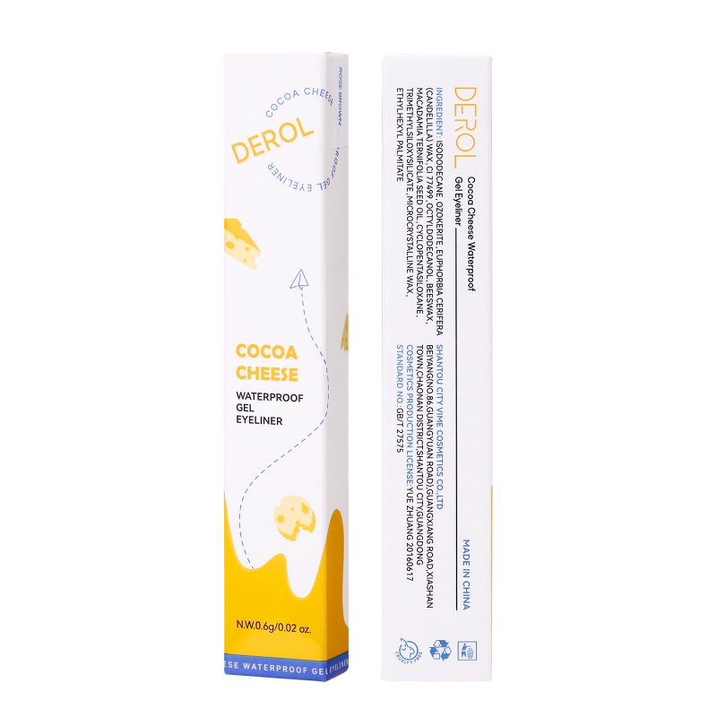 [Hàng mới về] Bút kẻ mắt DEROL dạng gel xoay 1.5mm lâu trôi không nhòe với 10 màu lựa chọn