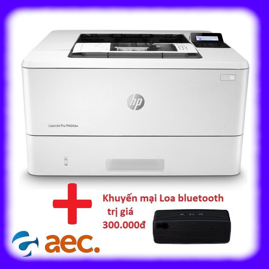 Máy in HP LaserJet Pro M404dw + Khuyến mại loa bluetooth trị giá 300k