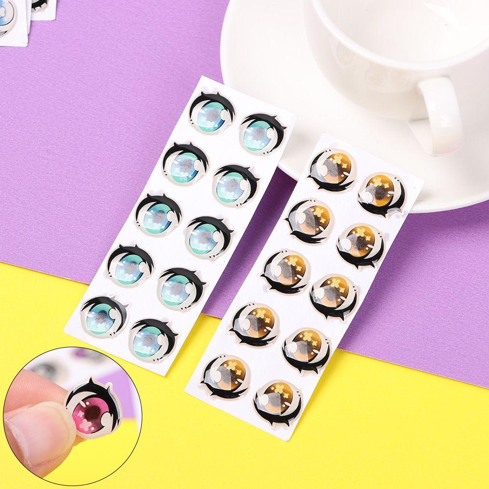 RAINBOW Bộ 5 Cặp Miếng Dán Mắt Hoạt Hình 15mm