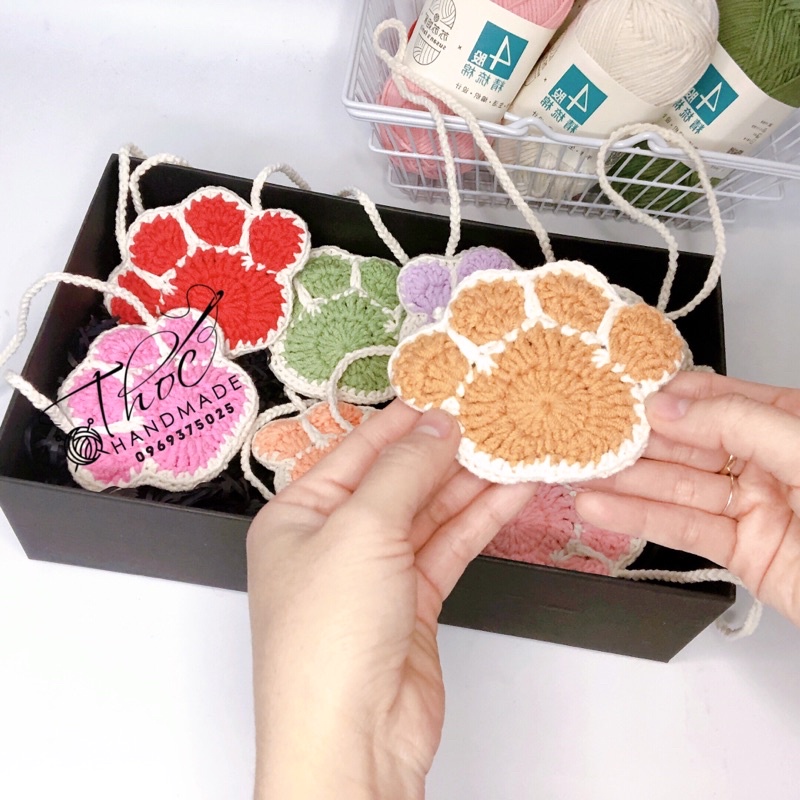 TÚI ĐỰNG TỎI HANDMADE CHO BÉ(MÃ CHÂN CÚN CÁCH ĐIỆU)