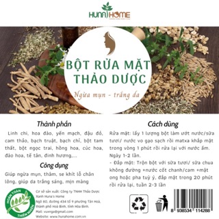 Bột rửa mặt thảo mộc