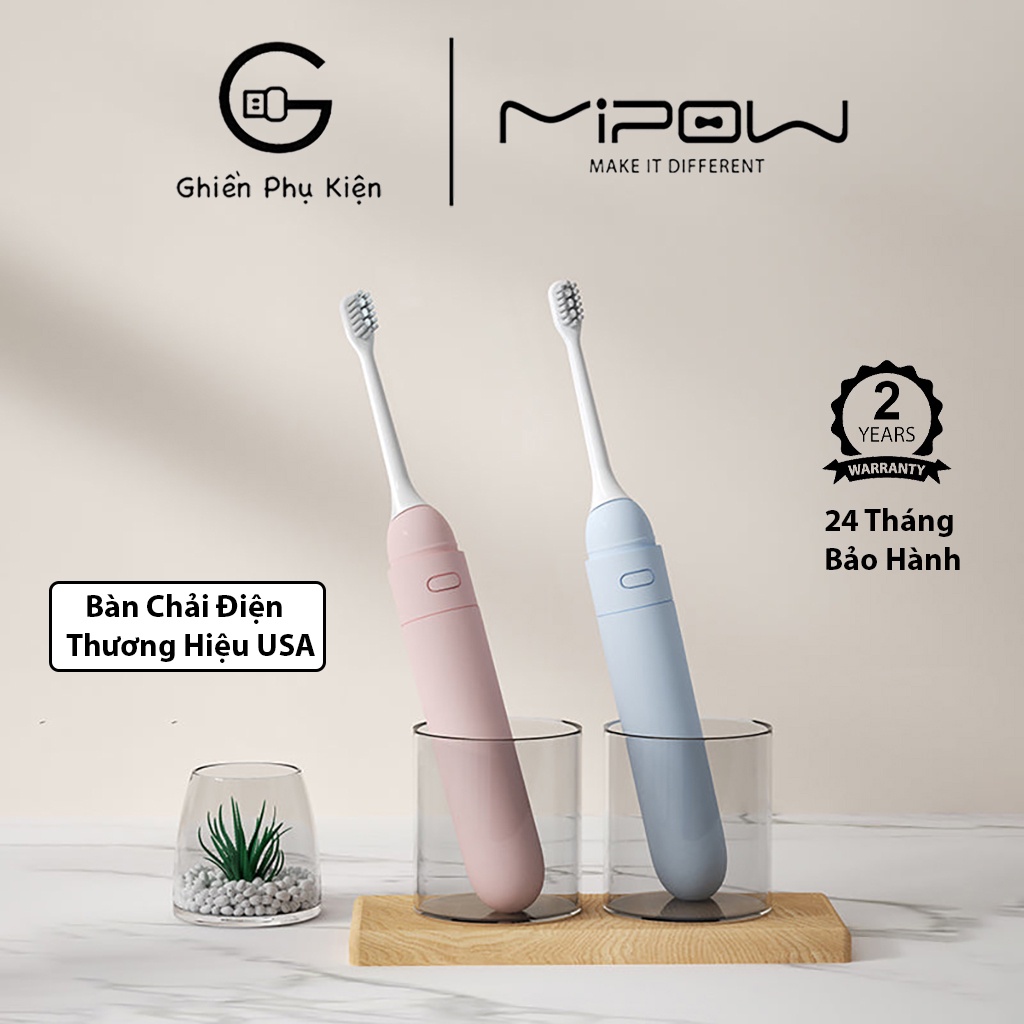 Bàn Chải Điện Mipow N2 Sonic Toothbrush FDA USA - Hàng Chính Hãng