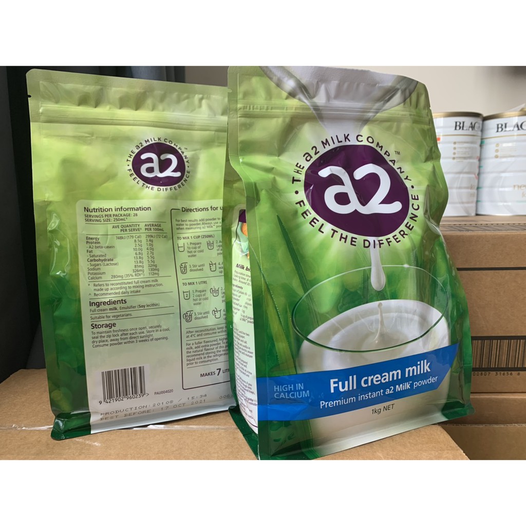 Sữa A2 Úc túi 1kg (Date mới 10/2021)