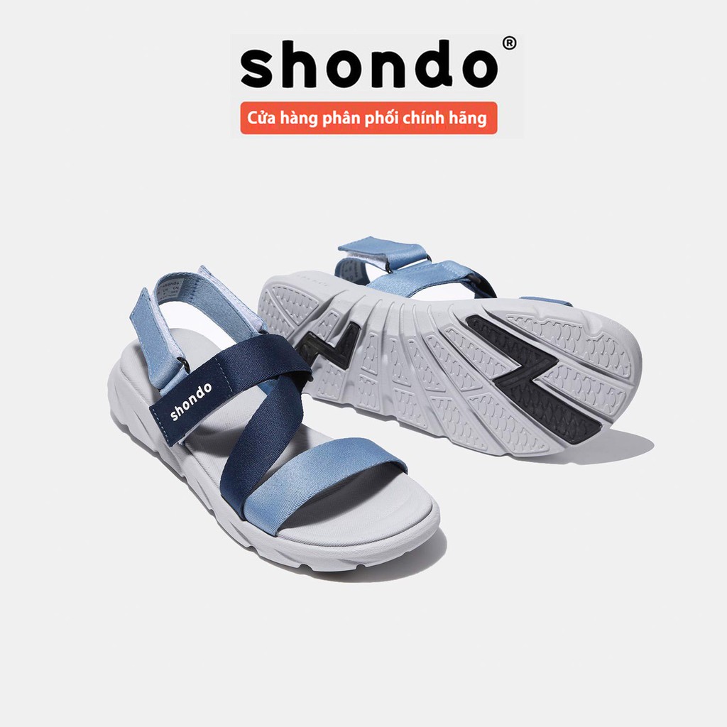 Giày Sandals SHONDO F6 Sport Chính Hãng - Mã F6S2130 Màu Ombre Xanh Dương