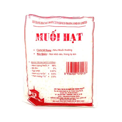 Muối hột/Muối bọt sạch bịch 1 kg, Muối iot 400g