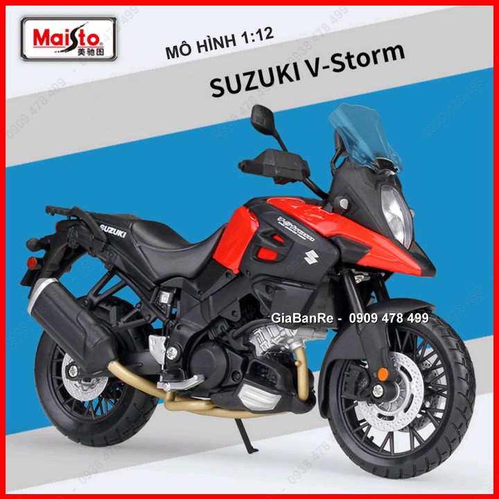 XE MÔ HÌNH MOTO SUZUKI VSTORM TỈ LỆ 1:12 - MAISTO - 8721