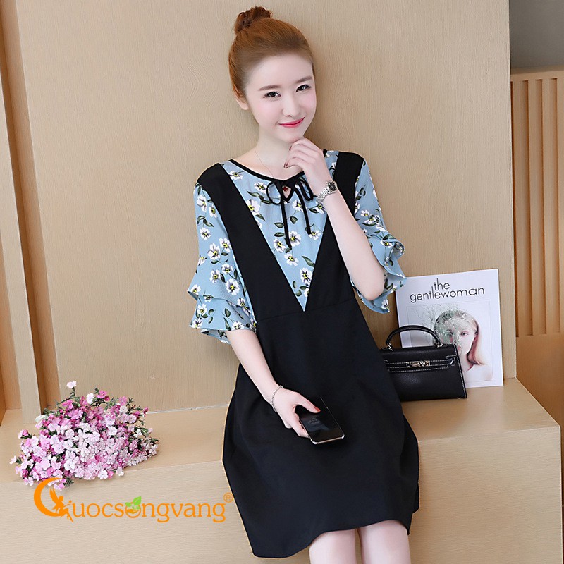 Váy đầm big size váy đầm xòe tay lỡ GLV077 Cuocsongvang