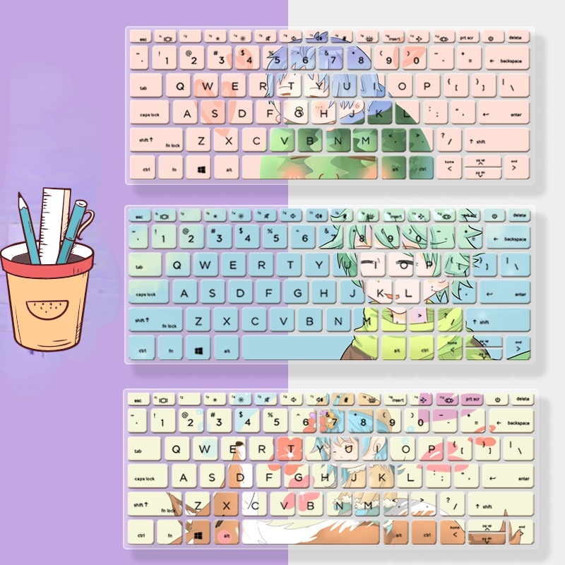 Phim Hoạt Hình Sơn Họa Tiết Hoa Laptop Bàn Phím Chống Bụi Phim Dành Cho HP ZHAN 66 X13 HP Elitebook 