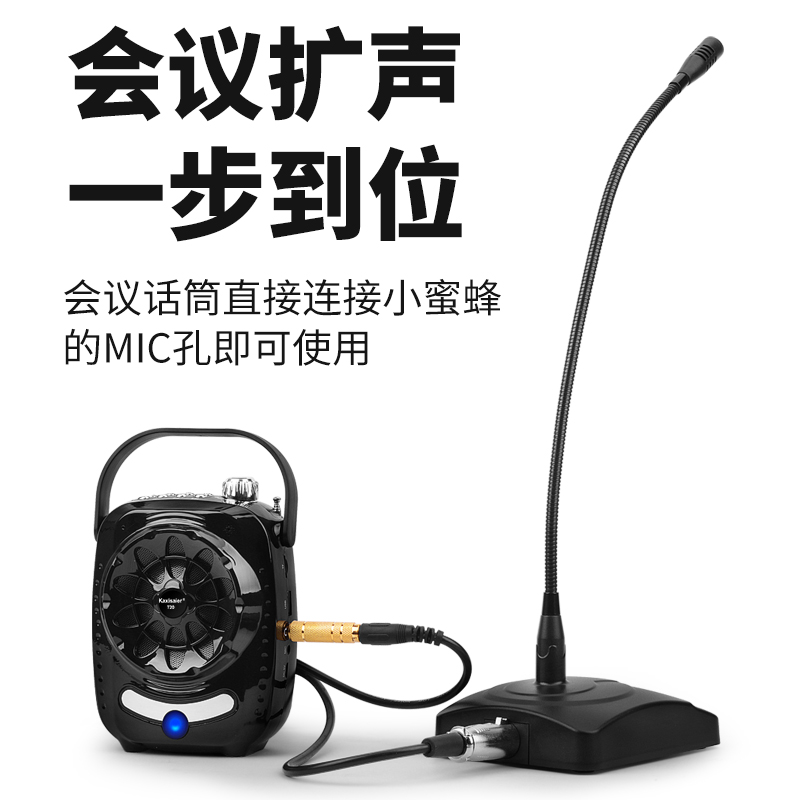 Kaxisaier con ong nhỏ Loa Giảng viên Hội nghị bài phát biểu hướng dẫn viên không dây Bluetooth ghi âm phát lại Loa trườn