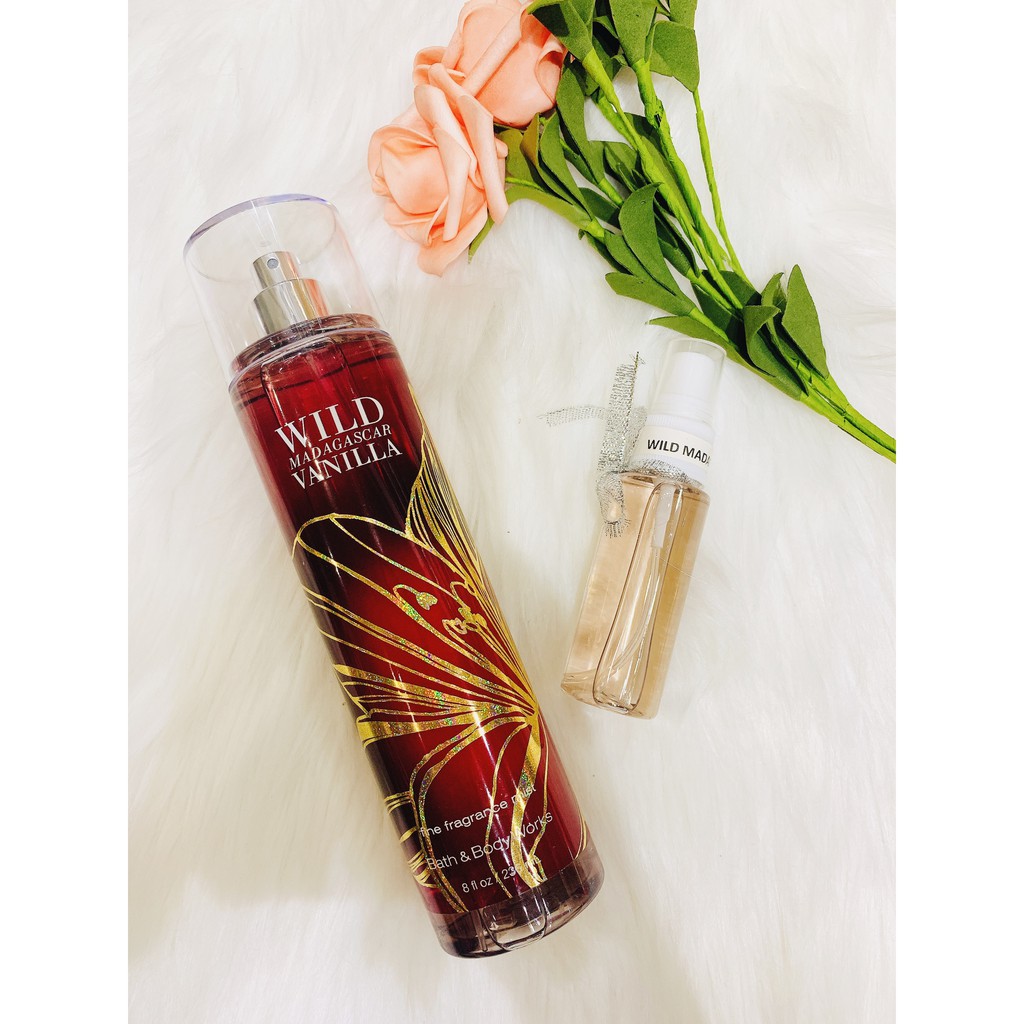 ► ( 33ml )Xịt Thơm Toàn Thân Bath & Body Works - Wild Madagascar Vanilla Chuẩn Authentic