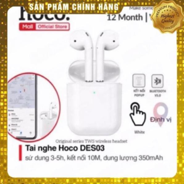 Tai nghe Hoco DES03 không dây Bluetooth cao cấp (Chính hãng, BH 6 tháng)