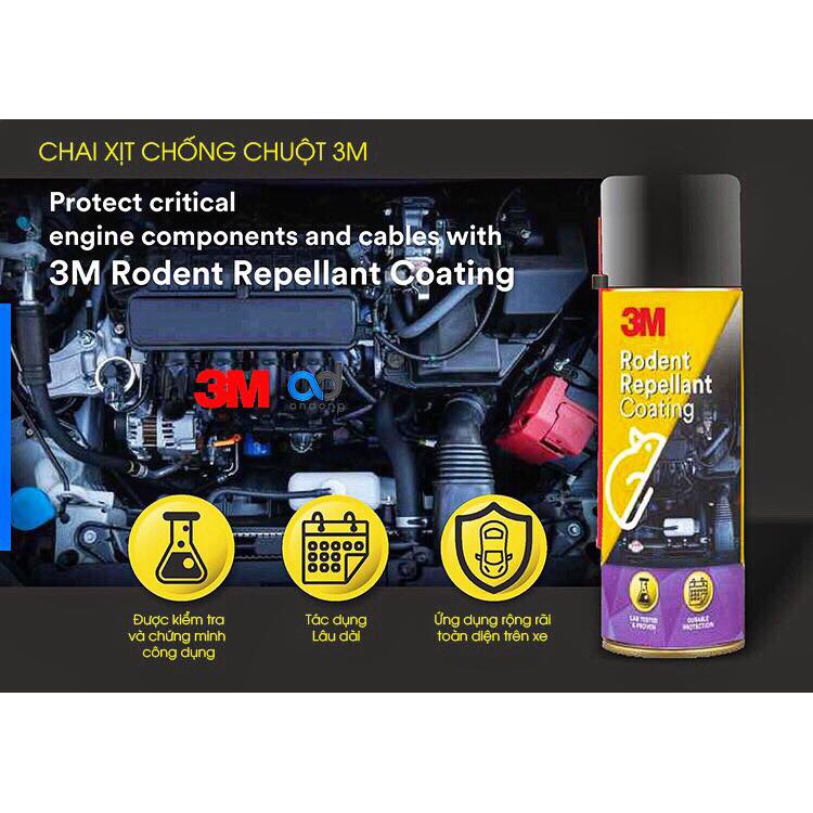 Chai xịt chống chuột 3M Rodent Repellant Coating 250g