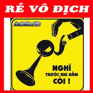 LOGO NGHĨ TRƯỚC KHI BẤM CÒI DÁN XE