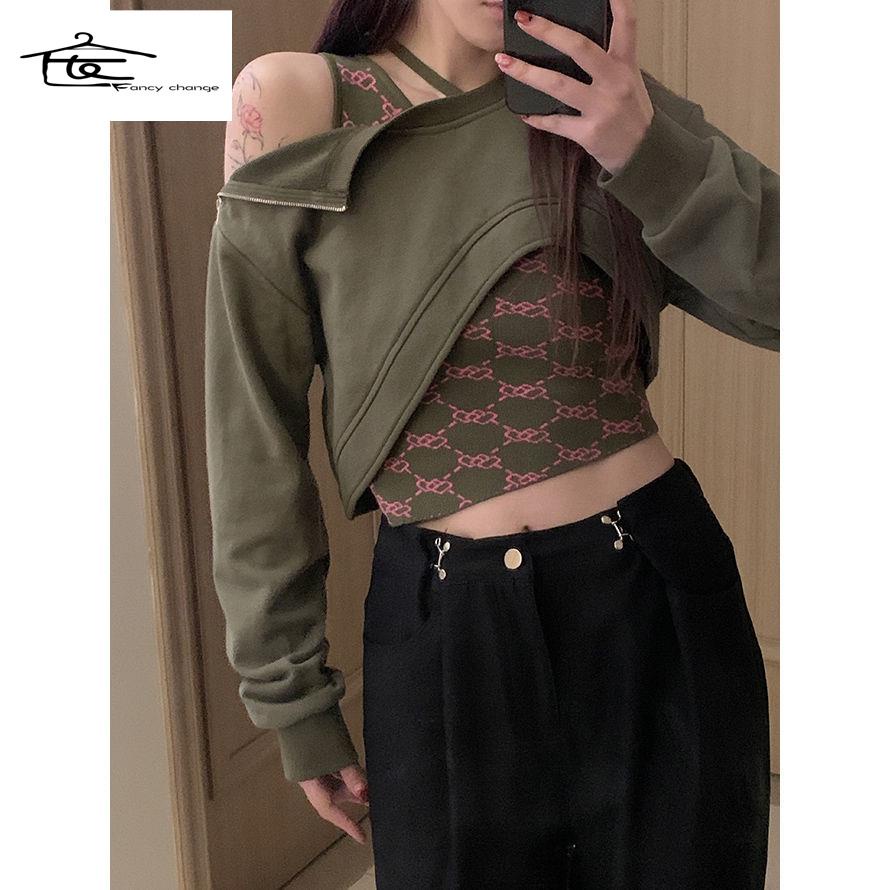 Hàng Có Sẵn Bán Chạy~Áo Sweater Không Dây Hở Vai Phong Cách Desire Phong Cách Thời Trang Mùa Xuân Mới Cho Nữ