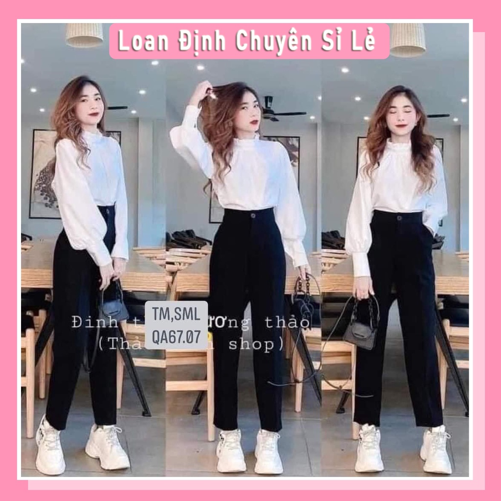 Quần baggy cúc tuyết mưa
